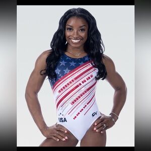 Simone Biles GK Elite Leotard Gymnastics USA - AM